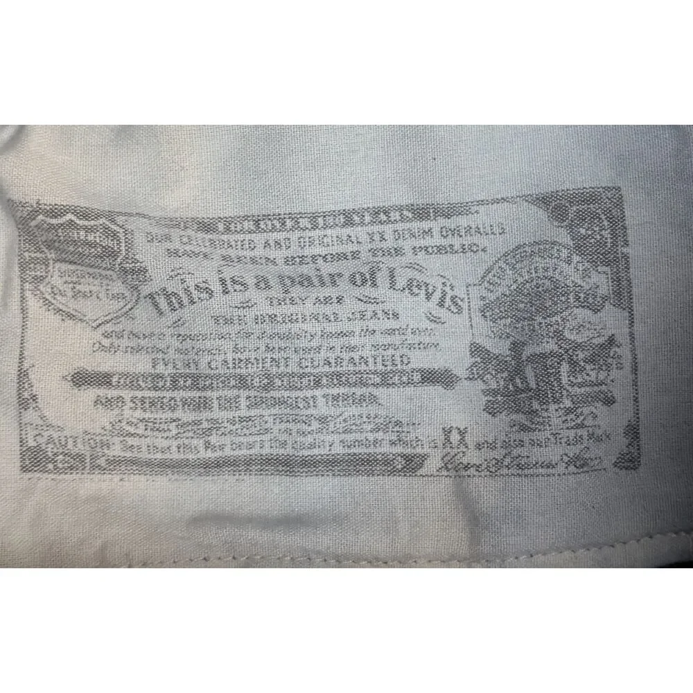 Y2K Early 2000 Levi's 501 Deadstock New With Tags 38x34 Button Fly 100% Cotton